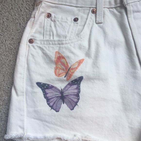 Levi’s denim shorts Sz 25 - Picture 2 of 12